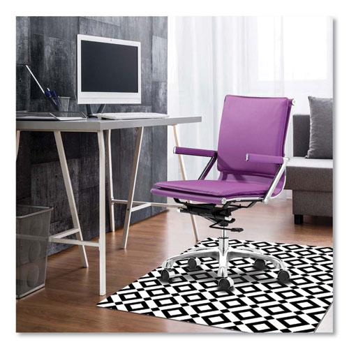 FashionMat Chair Mat, Rectangular, 35 x 40, Diamonds