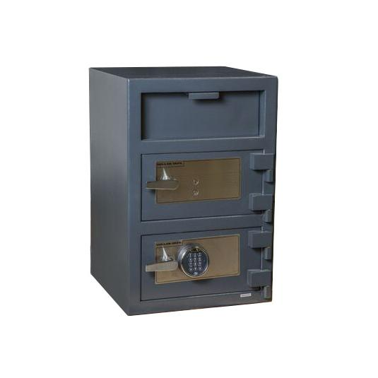 Double Door Depository Safe Gray