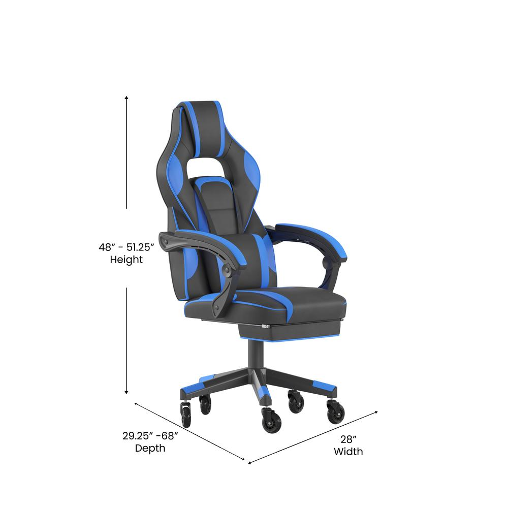 X40 Gaming Chair Racing Computer Chair - Black/Blue