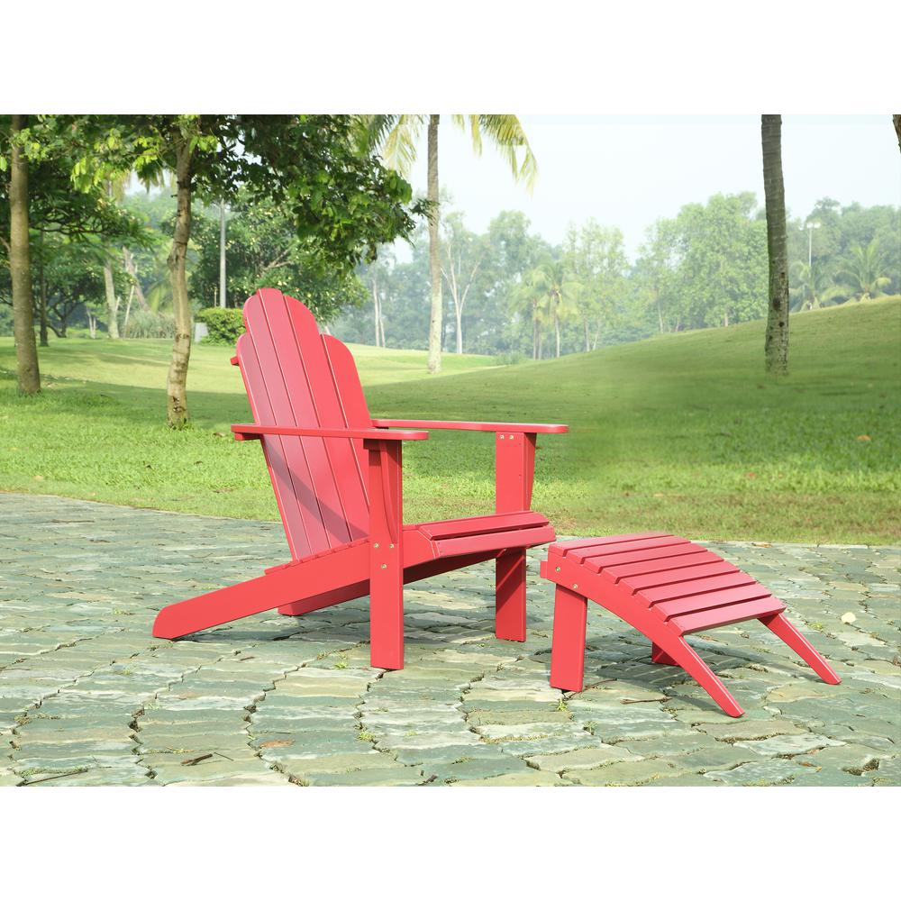 Red Adirondack Chair