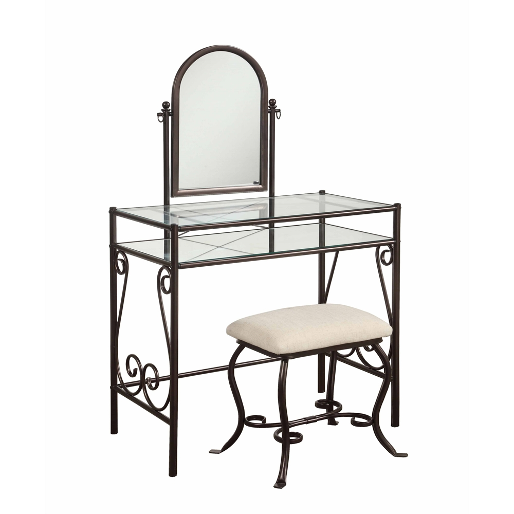 Clarisse Metal Vanity Set