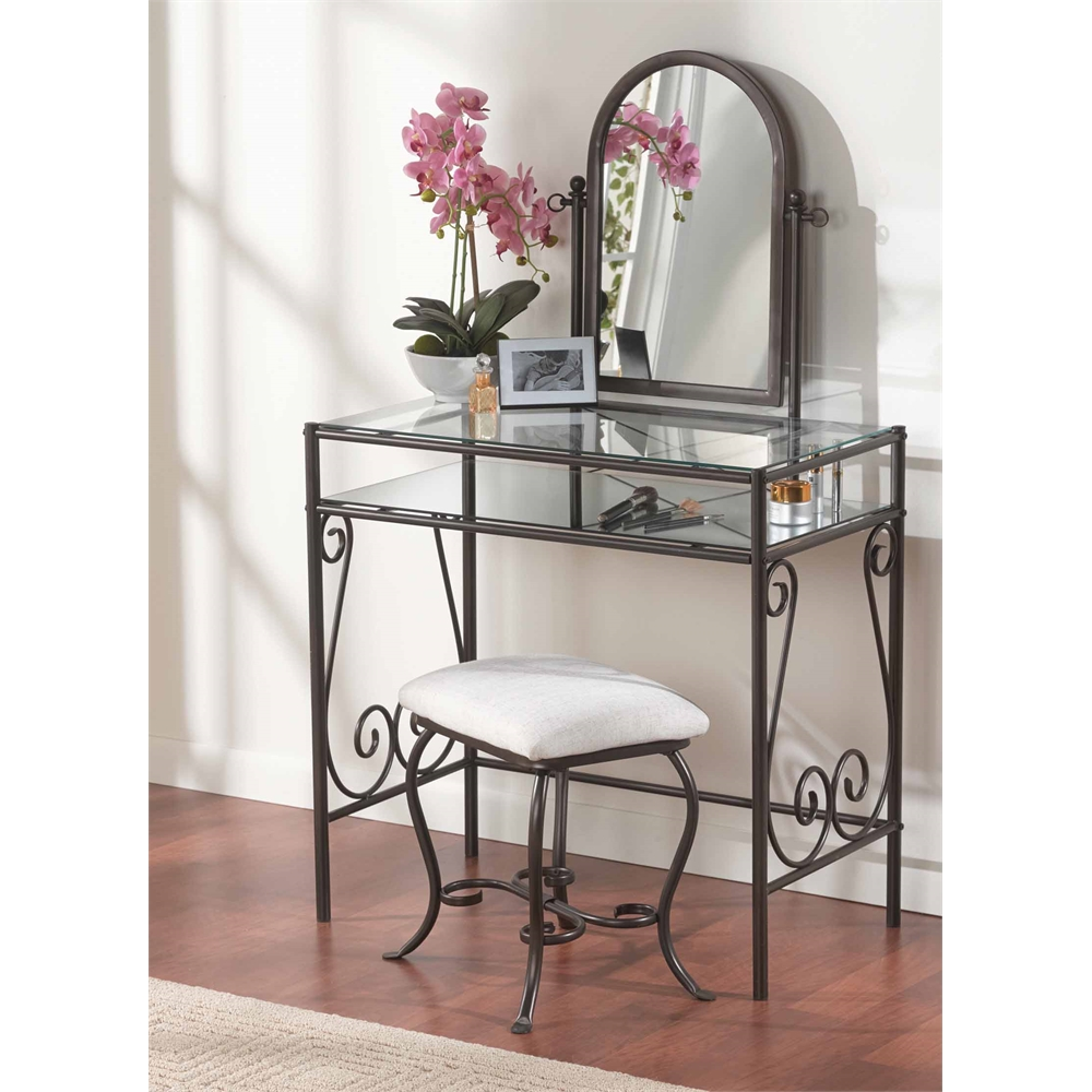 Clarisse Metal Vanity Set