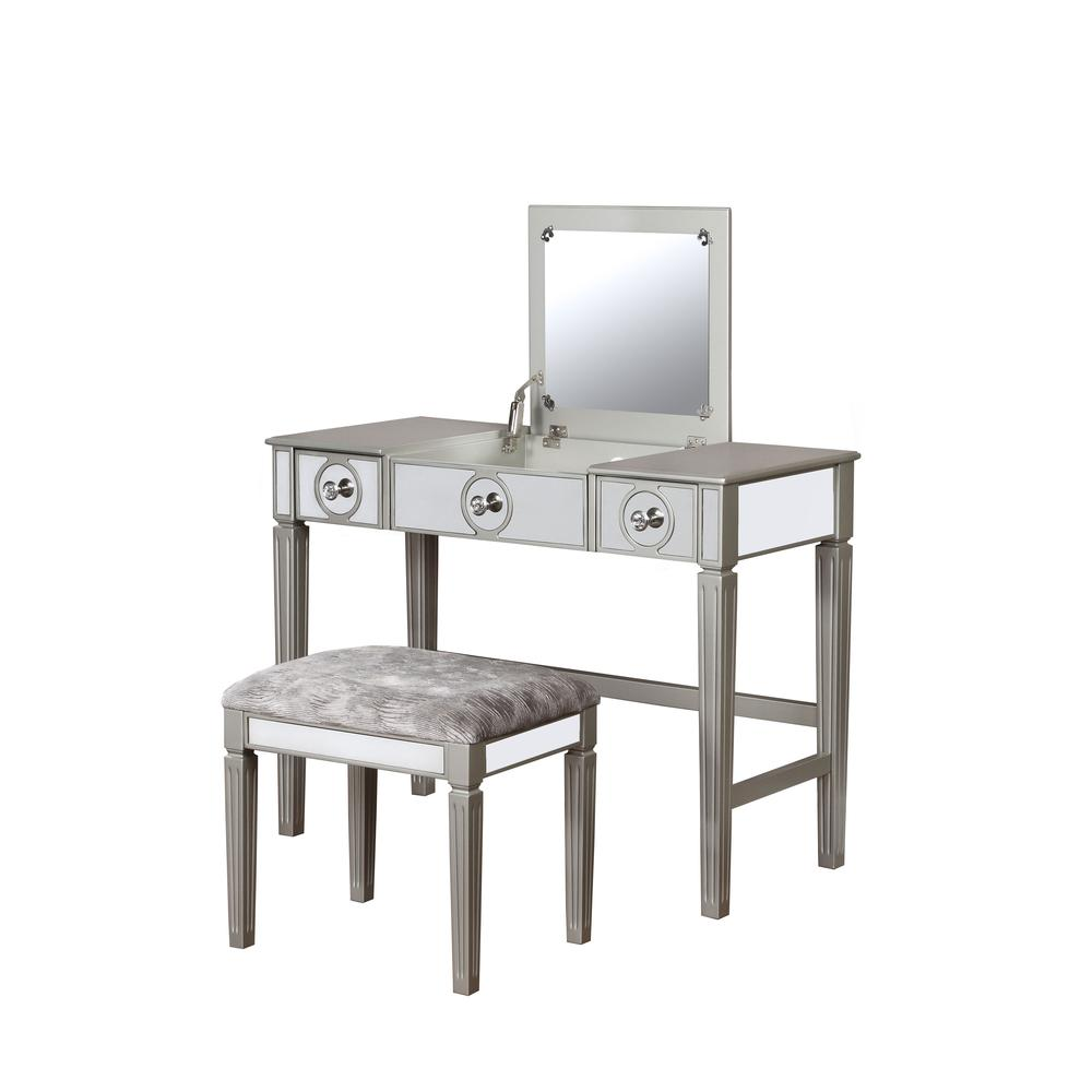 Madison Silver Vanity Set