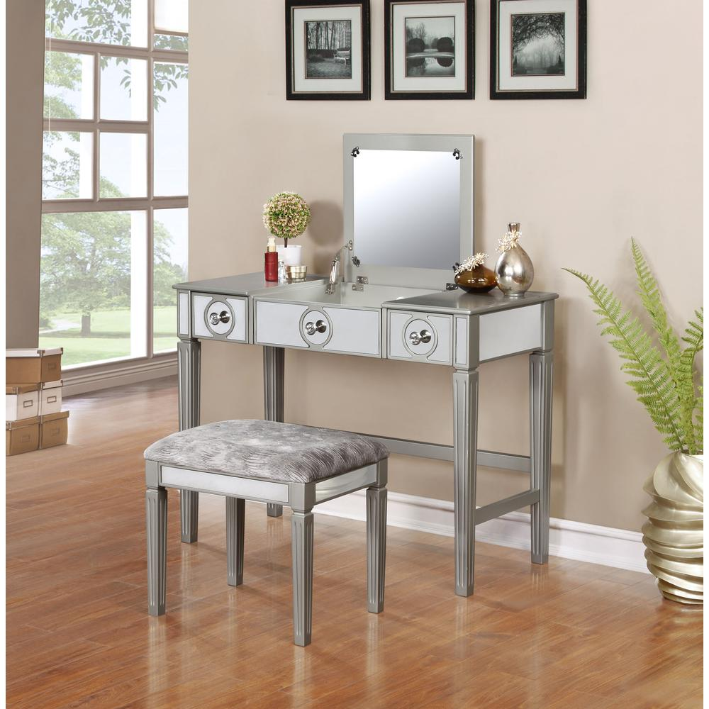 Madison Silver Vanity Set