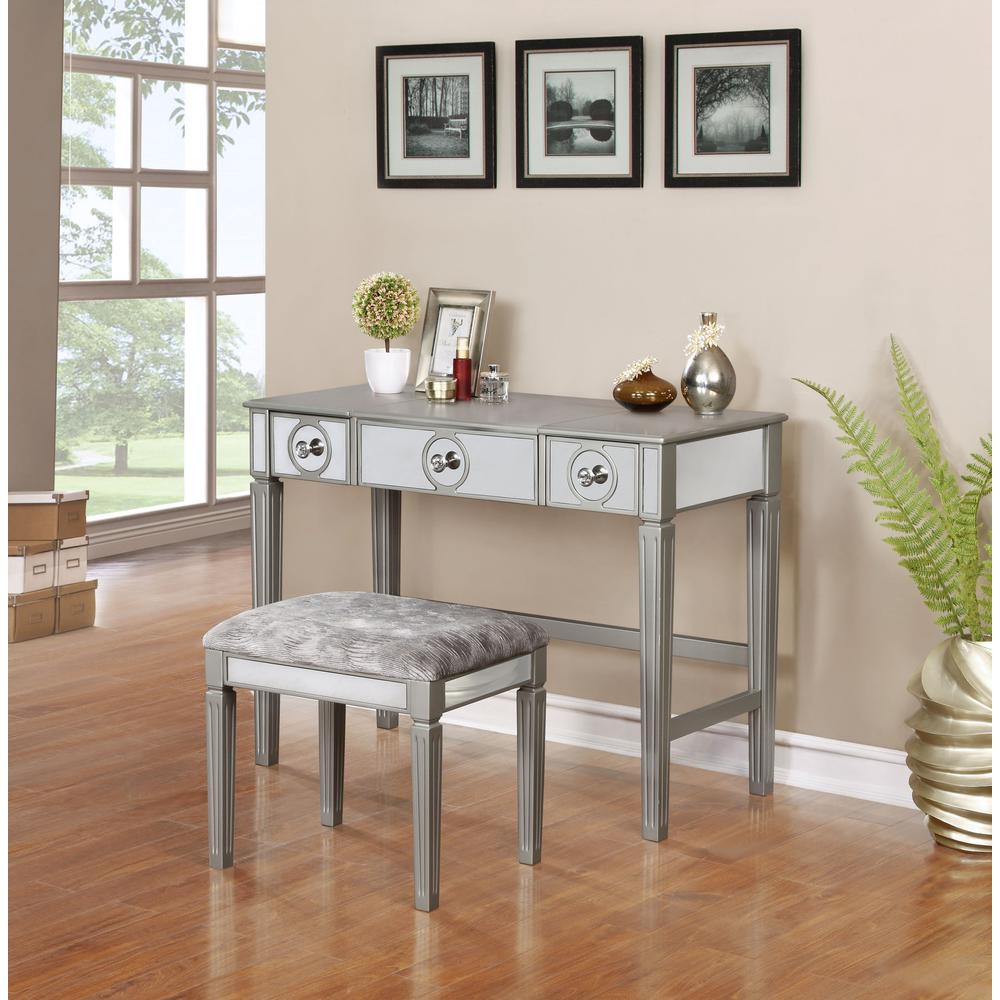 Madison Silver Vanity Set