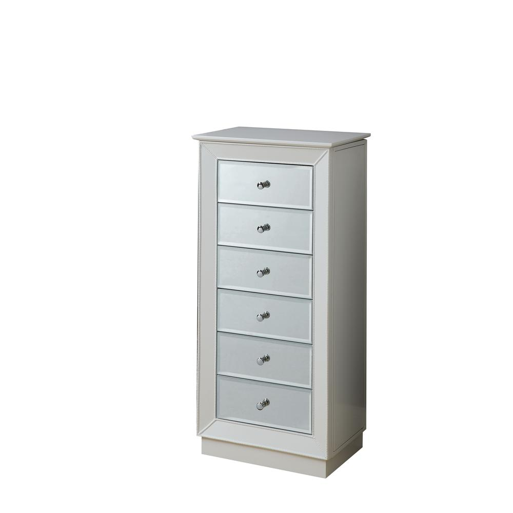 Talor Jewelry Armoire, White