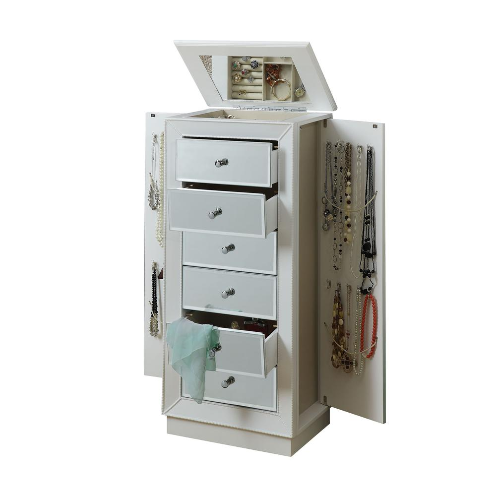 Talor Jewelry Armoire, White