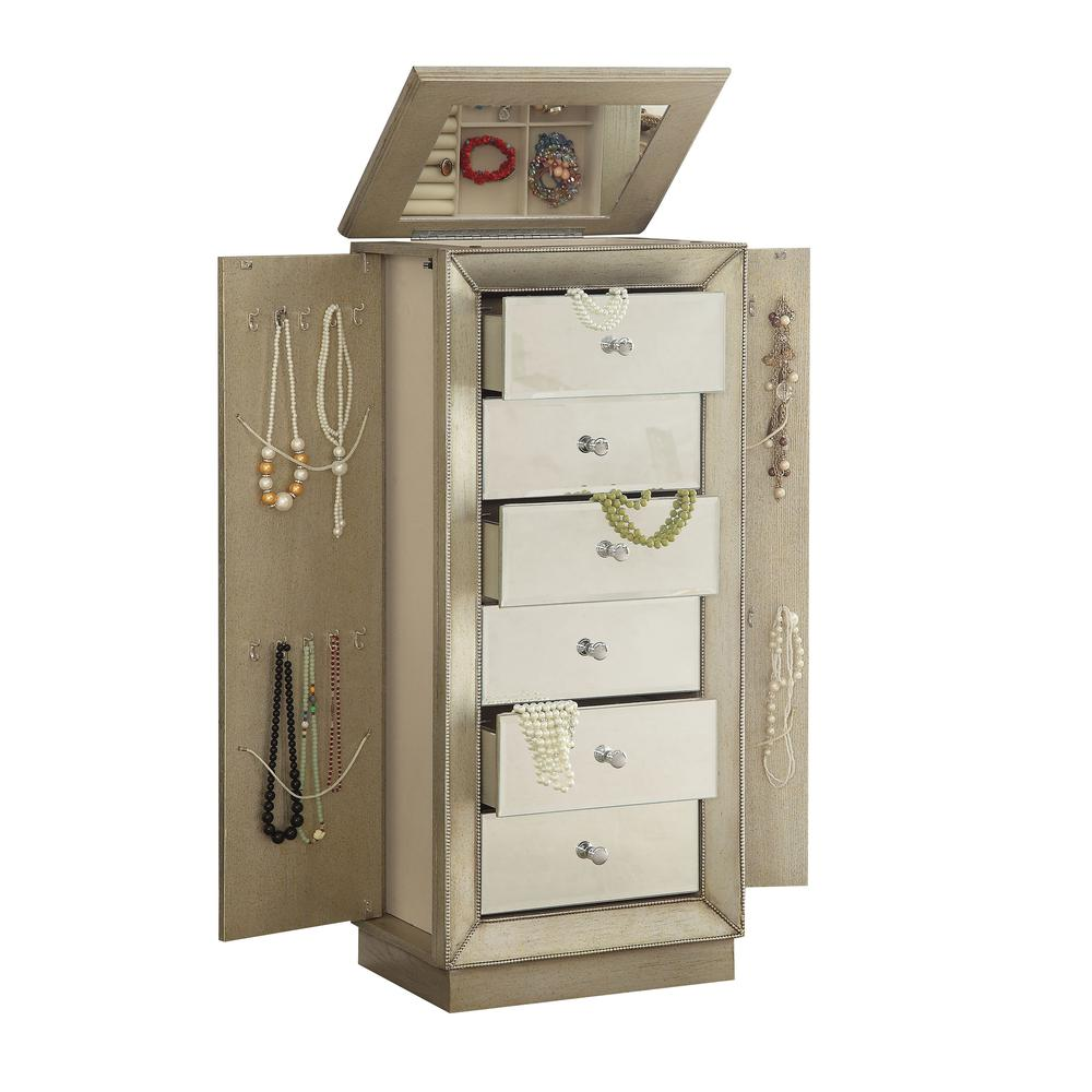 Talor Jewelry Armoire, White