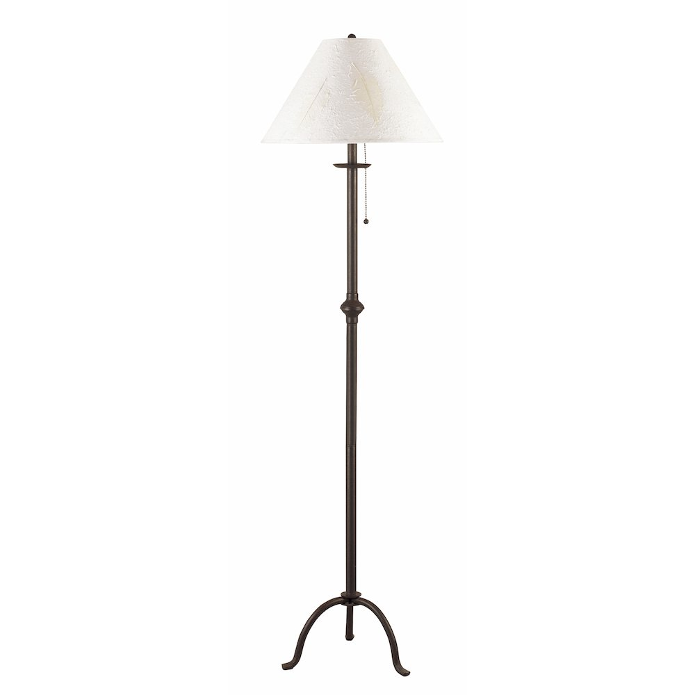 57" Height Iron Floor Lamp in Black