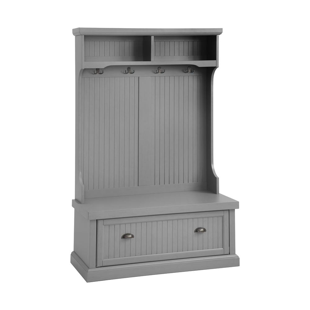 Seaside Hall Tree Distressed Gray