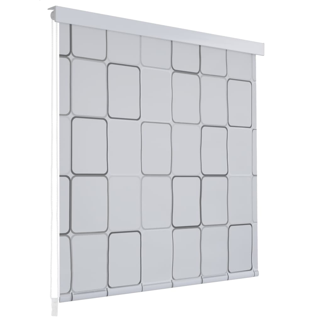 vidaXL Shower Roller Blind 39.4"x94.5" Square