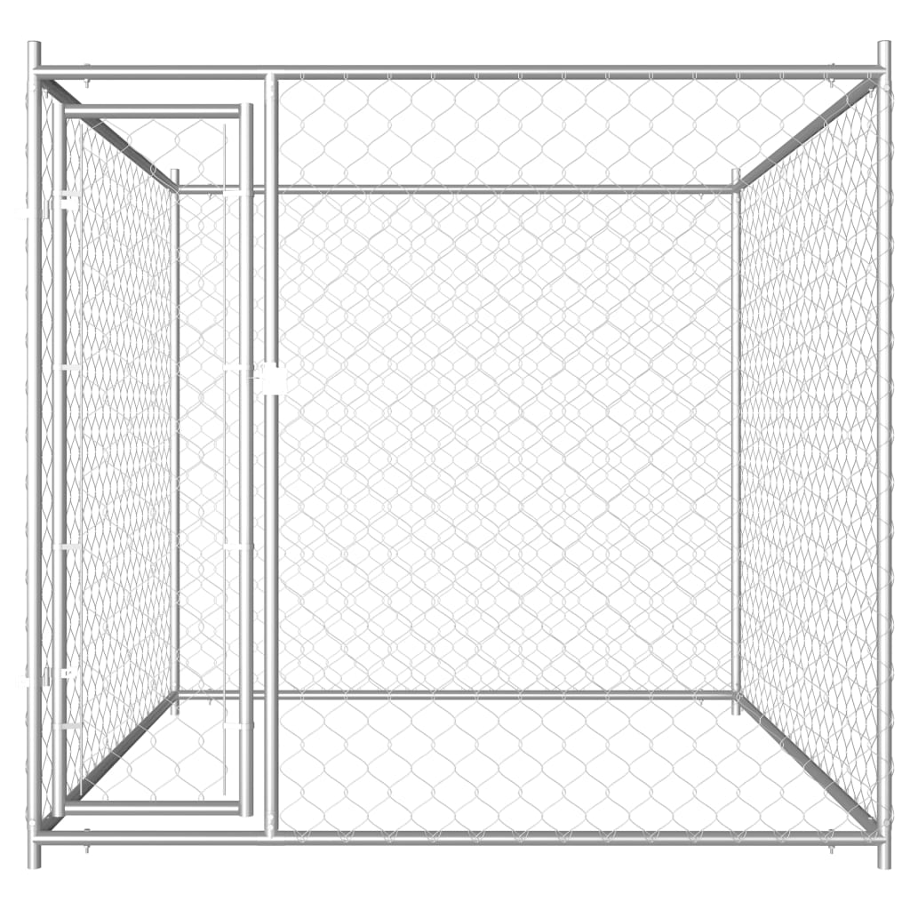 vidaXL Outdoor Dog Kennel 76"x76"x72.8"