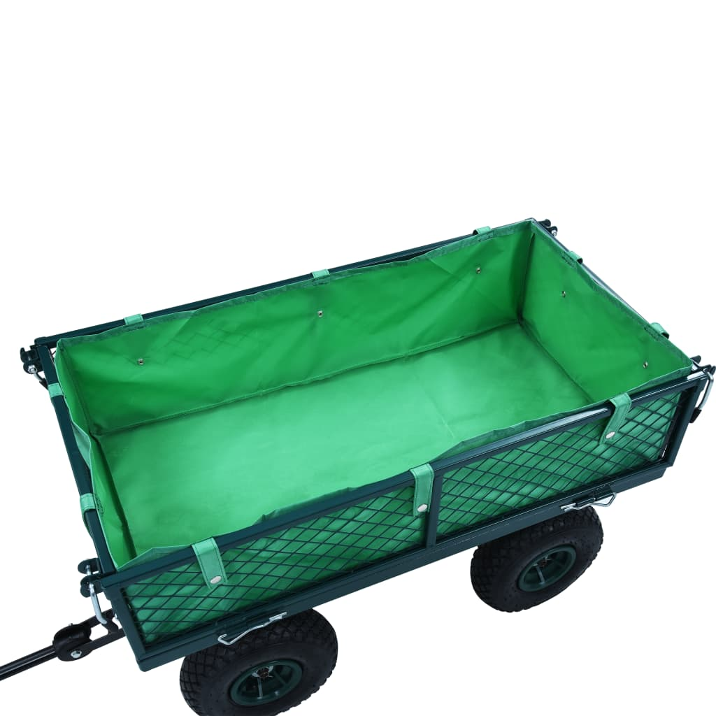 vidaXL Garden Cart Liner Green Fabric