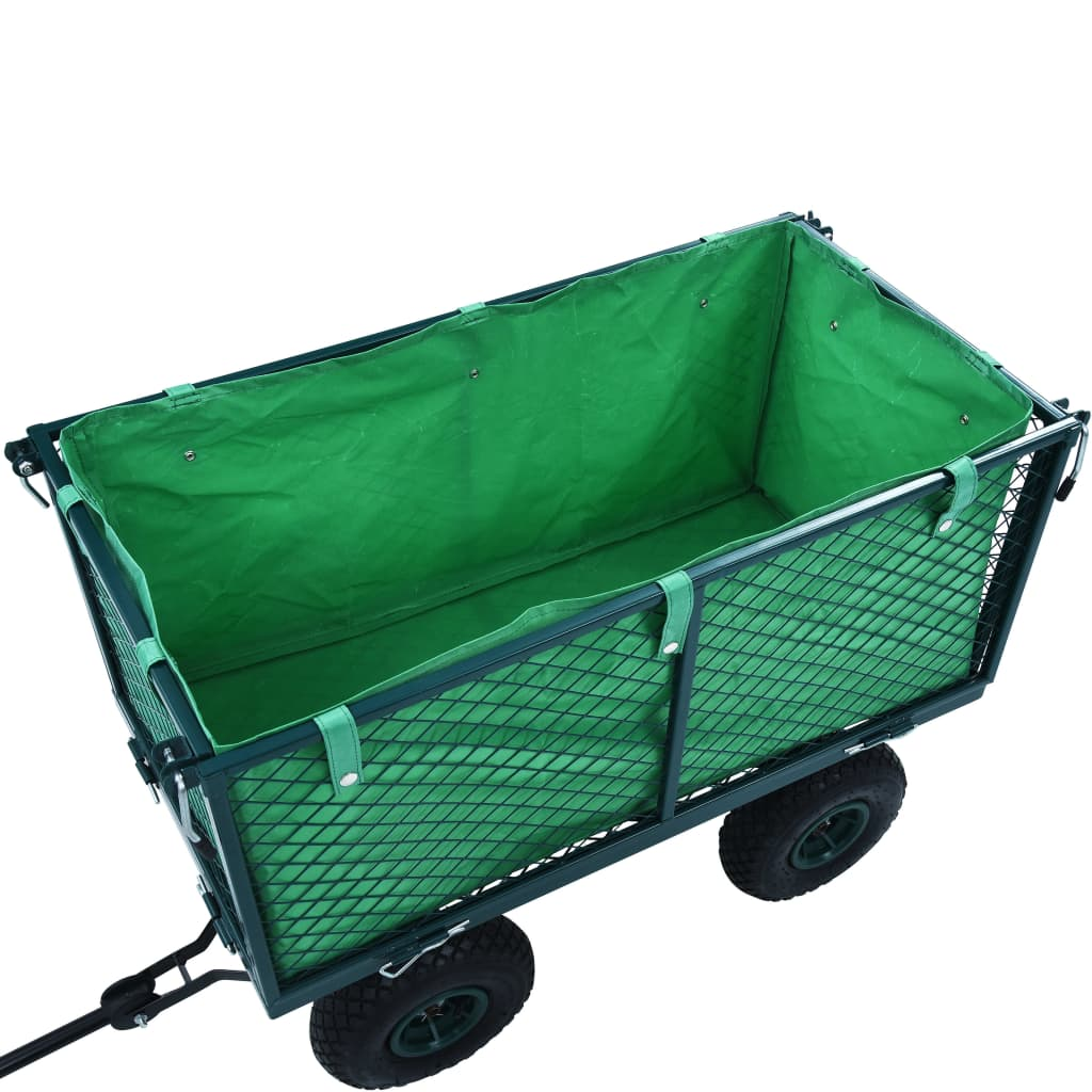 vidaXL Garden Cart Liner Green Fabric