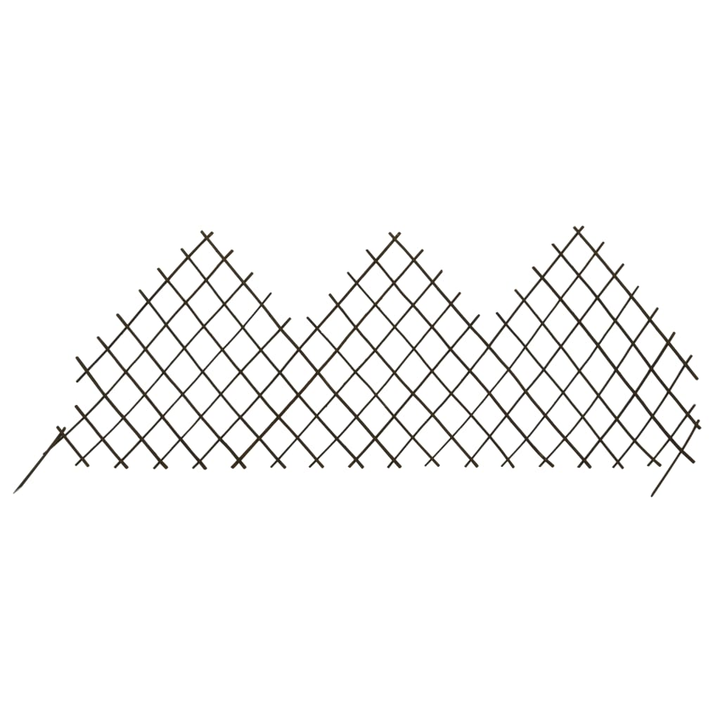 vidaXL Garden Trellis Fences 5 pcs 66.9"x29.5" Willow