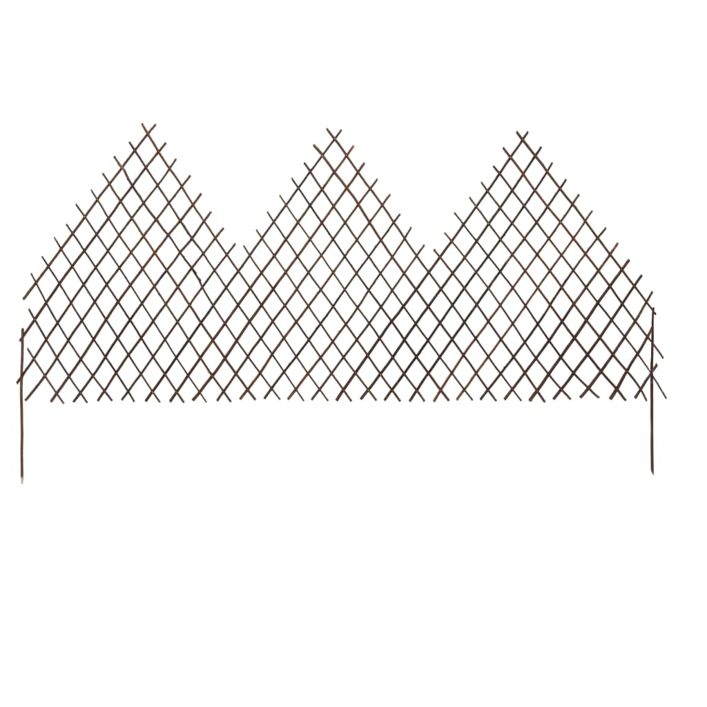 vidaXL Garden Trellis Fences 5 pcs 66.9"x41.3" Willow