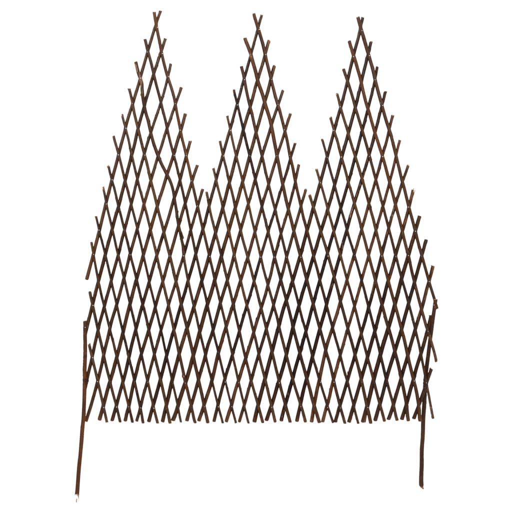 vidaXL Garden Trellis Fences 5 pcs 66.9"x41.3" Willow