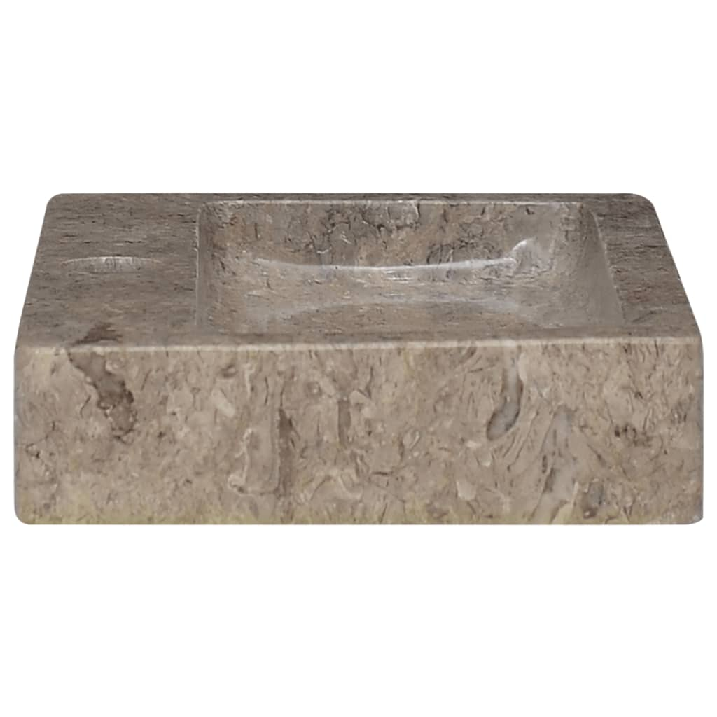 vidaXL Wall-mounted Sink Gray 15"x9.4"x2.6" Marble