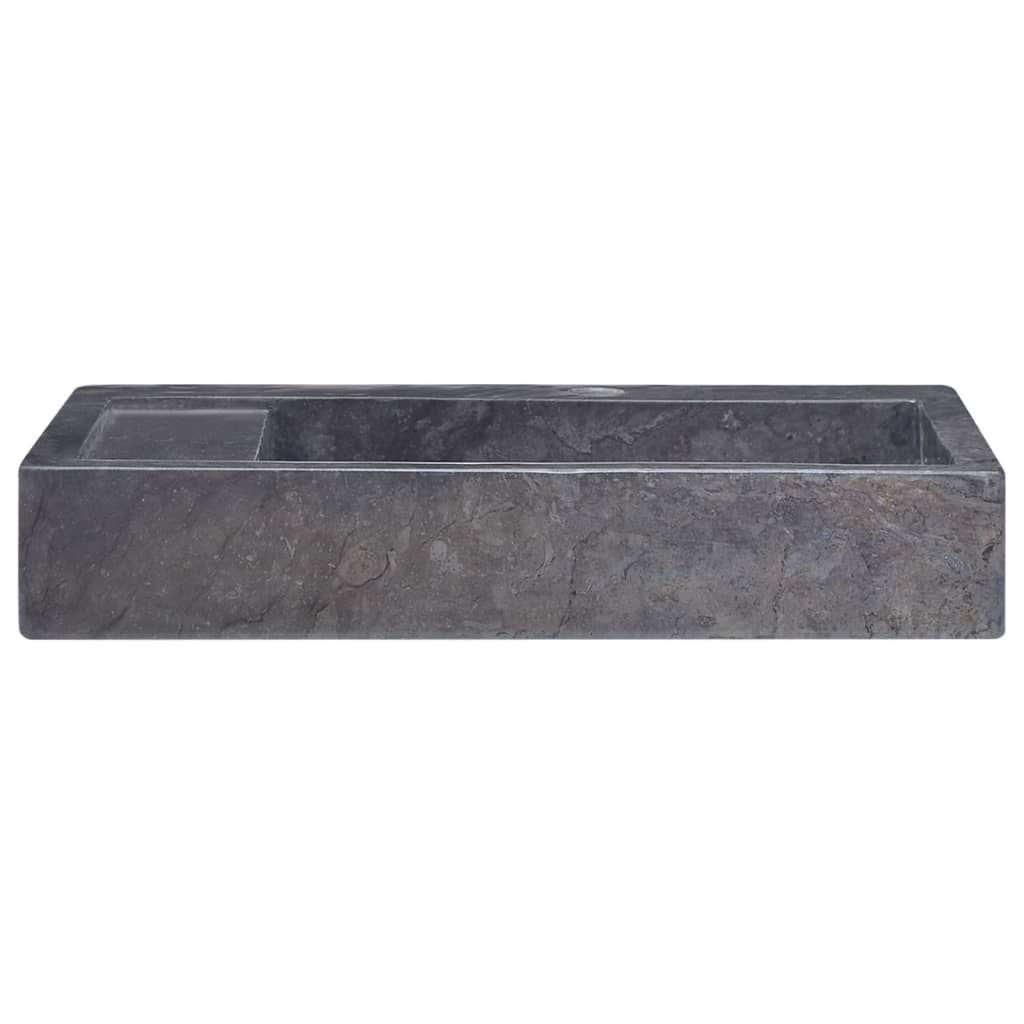 vidaXL Sink Black 22.8"x15.4"x3.9" Marble