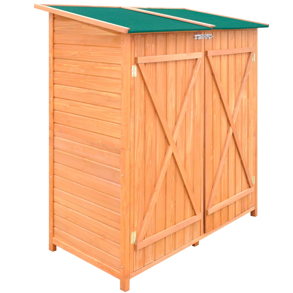 vidaXL Wooden Shed Garden Tool Shed Storage Room Large