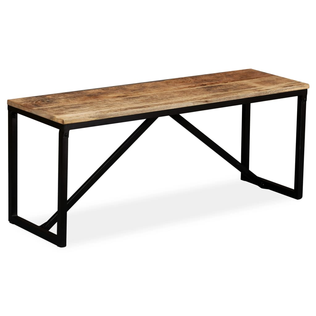 vidaXL Bench Solid Mango Wood 43.3"x13.8"x17.7"