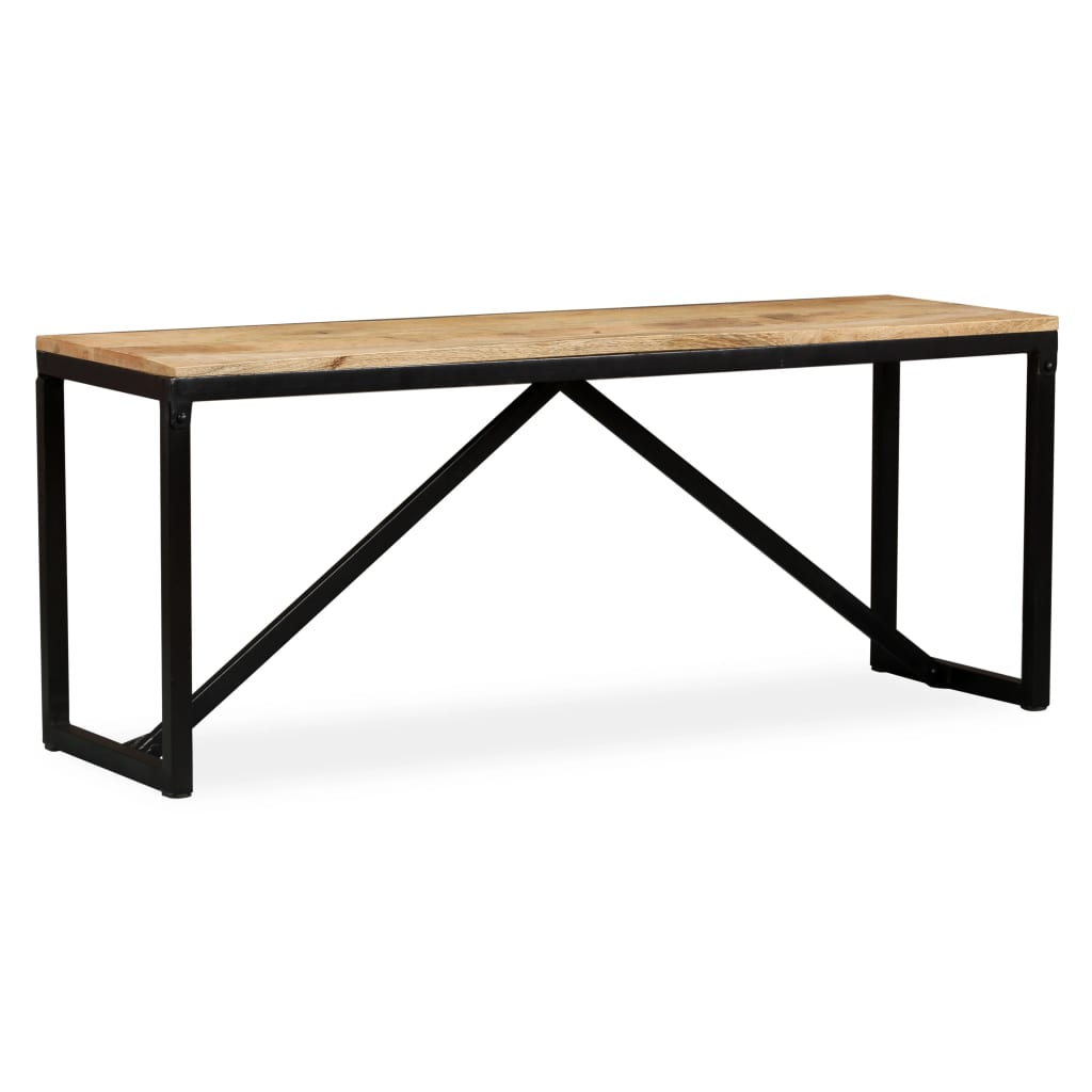 vidaXL Bench Solid Mango Wood 43.3"x13.8"x17.7"