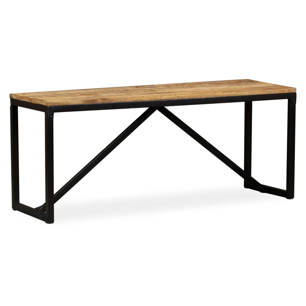 vidaXL Bench Solid Mango Wood 43.3"x13.8"x17.7"