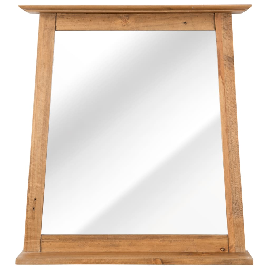 vidaXL Bathroom Mirror Solid Pinewood 27.6"x4.7"x31.1"