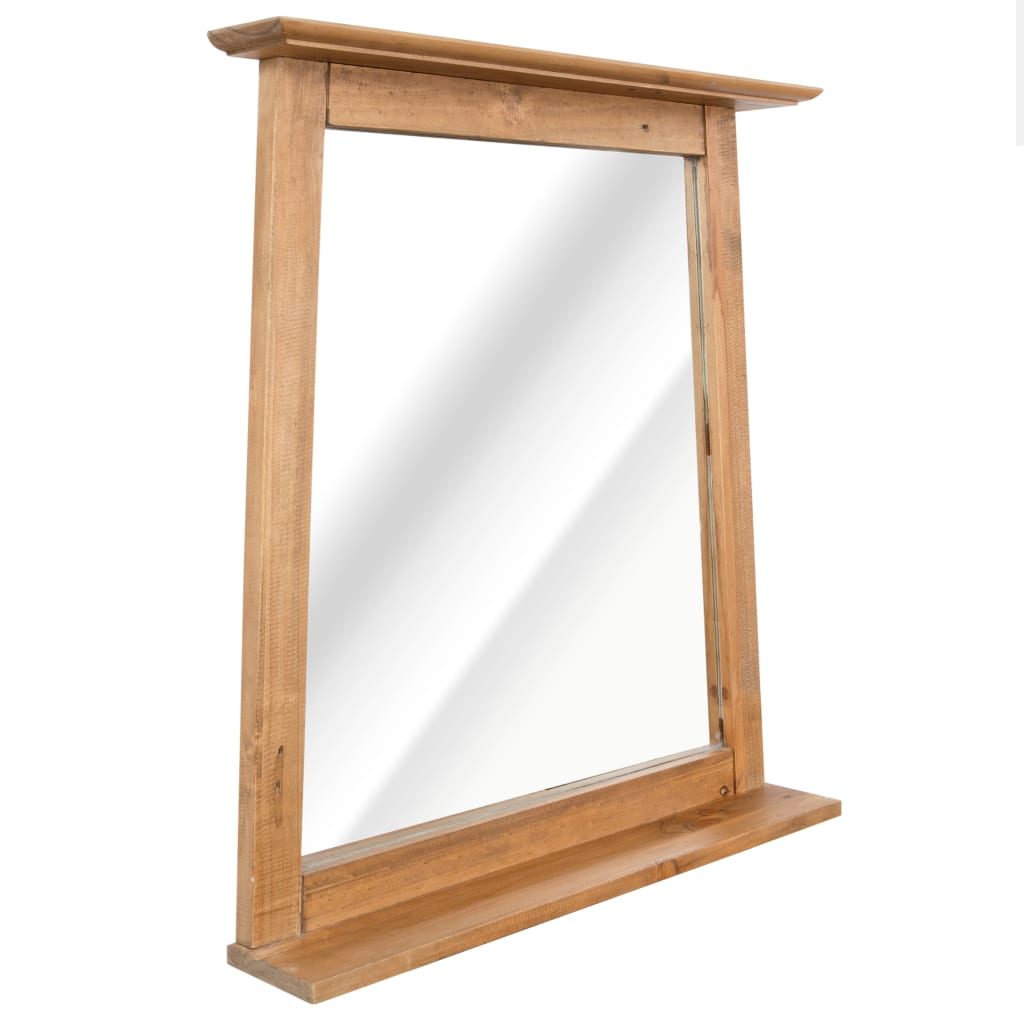 vidaXL Bathroom Mirror Solid Pinewood 27.6"x4.7"x31.1"