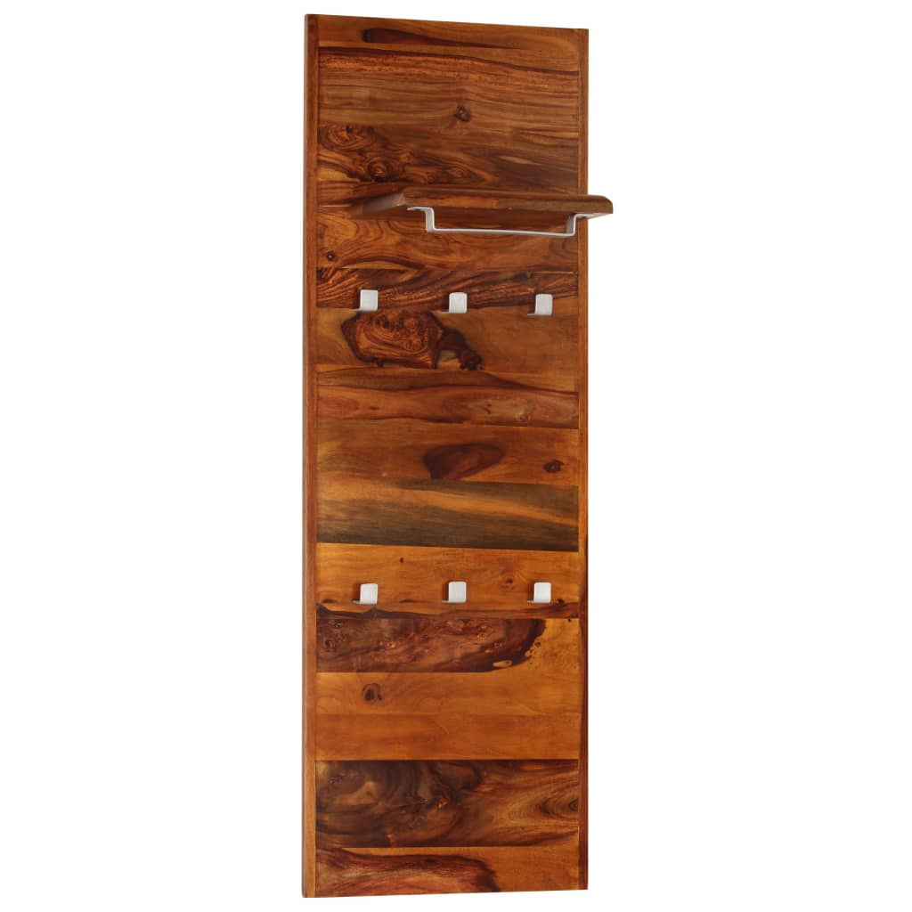 vidaXL Coat Rack Solid Sheesham Wood 46.5"x15.7"