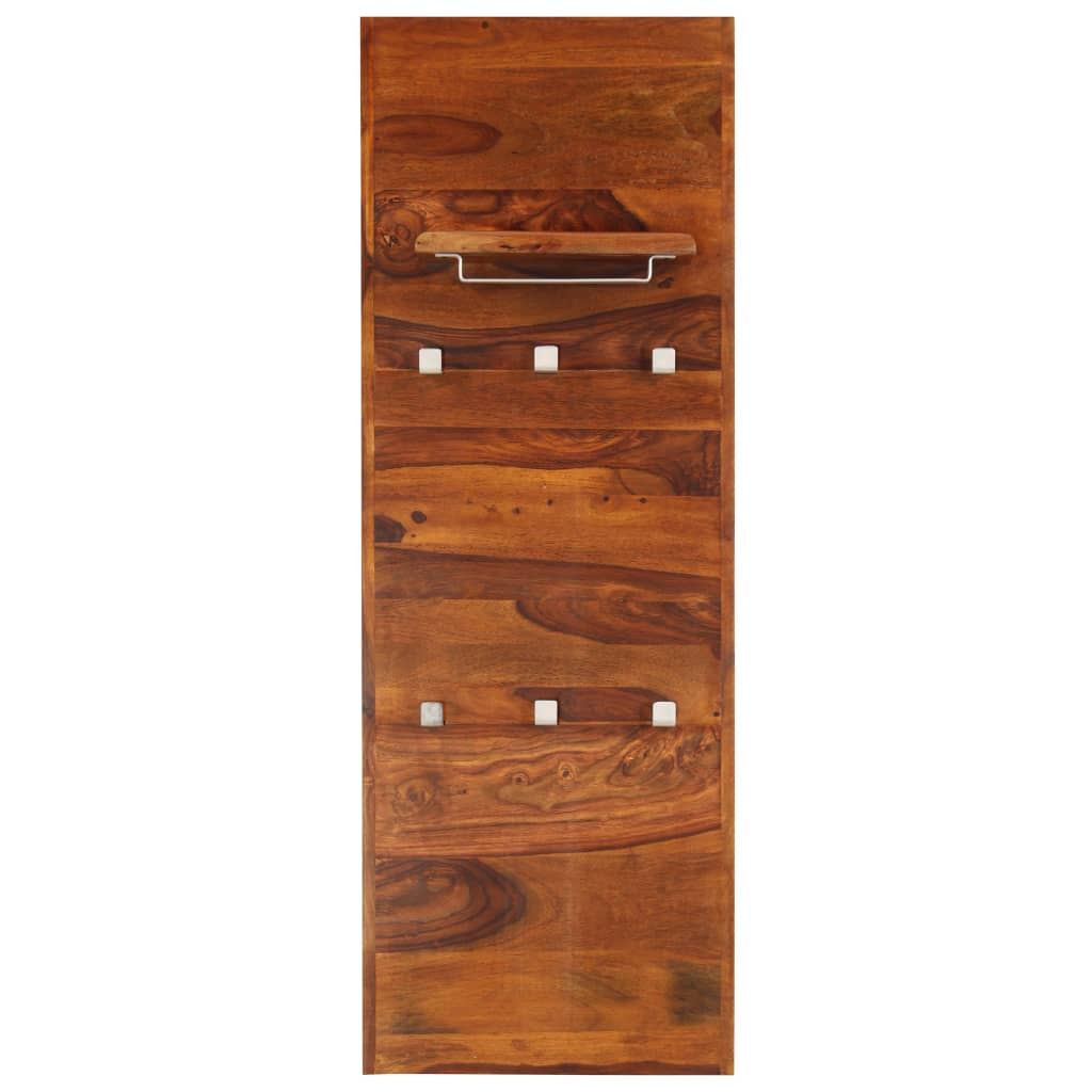 vidaXL Coat Rack Solid Sheesham Wood 46.5"x15.7"