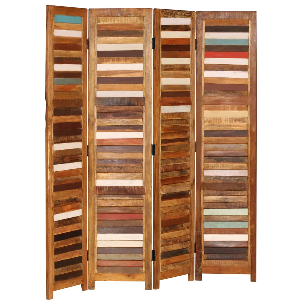 vidaXL Room Divider Solid Reclaimed Wood 66.9"