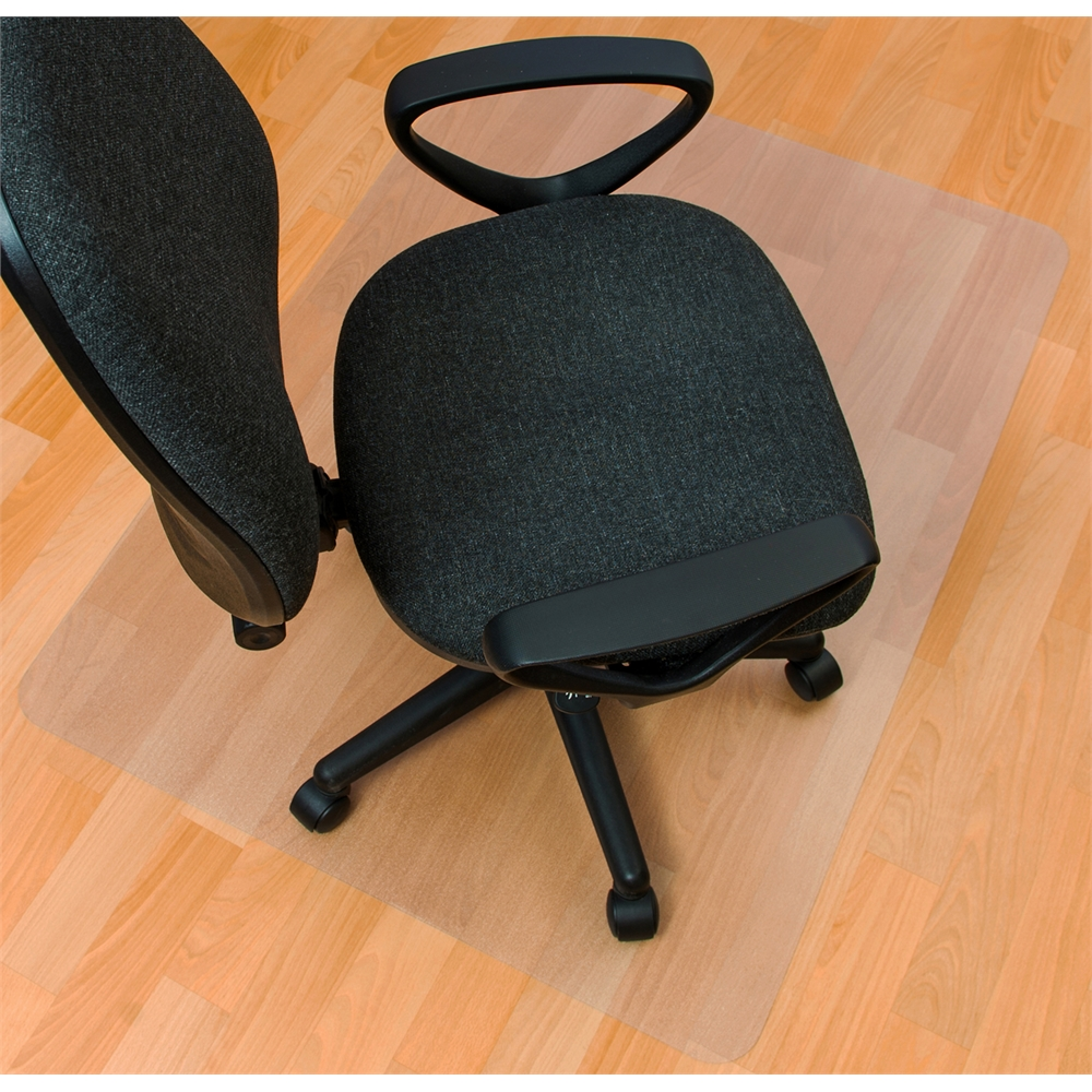 Enhanced Polymer Rectangular Chair Mat for Hard Floors - 48" x 60"