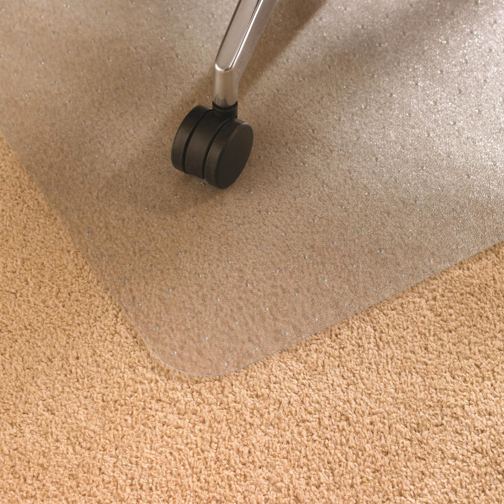 Anti-Static Vinyl Lipped Chair Mat for Carpets up to 3/8" - 45" x 53"