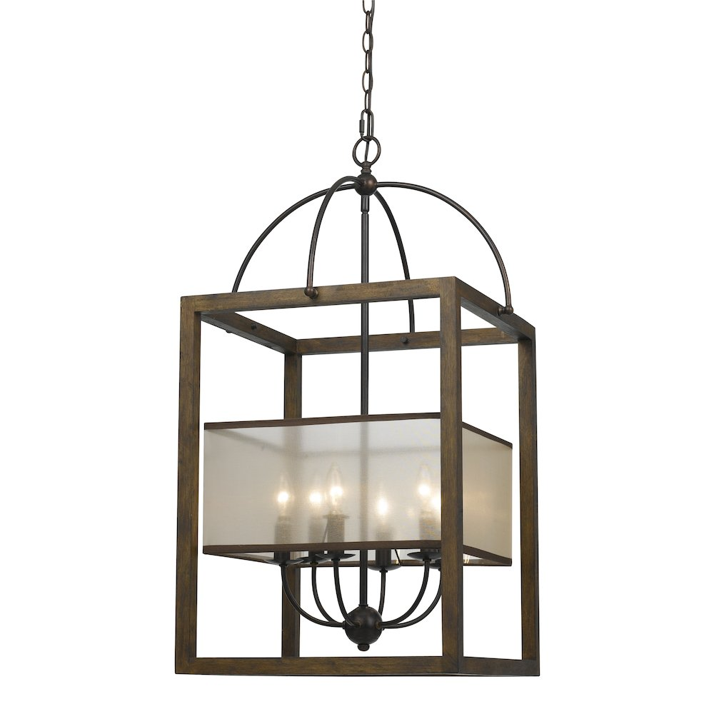 60W X 6 Rectangular Chandelier