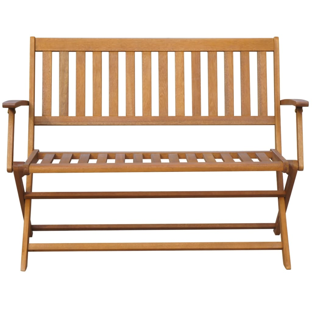 vidaXL Patio Bench with Cushion 47.2" Solid Acacia Wood