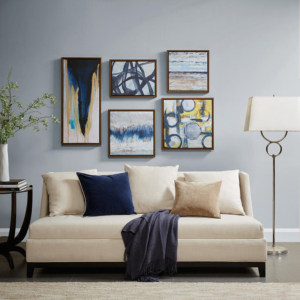 Abstract 5-piece Gallery Framed Canvas Wall Art Set