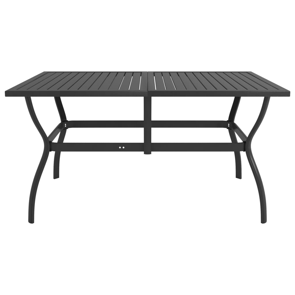 vidaXL Patio Table Anthracite 55.1"x31.5"x28.3" Steel