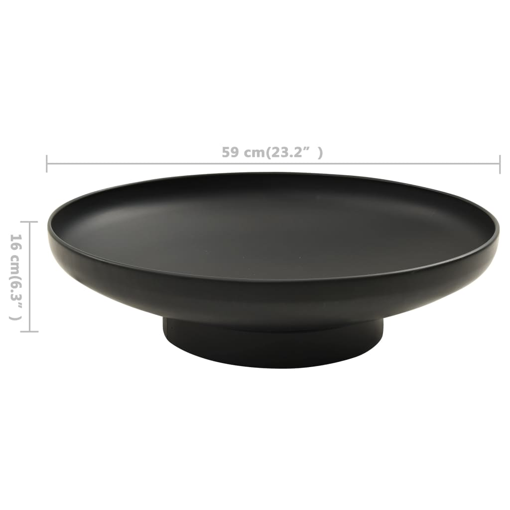 vidaXL Fire Pit 22.4" Steel