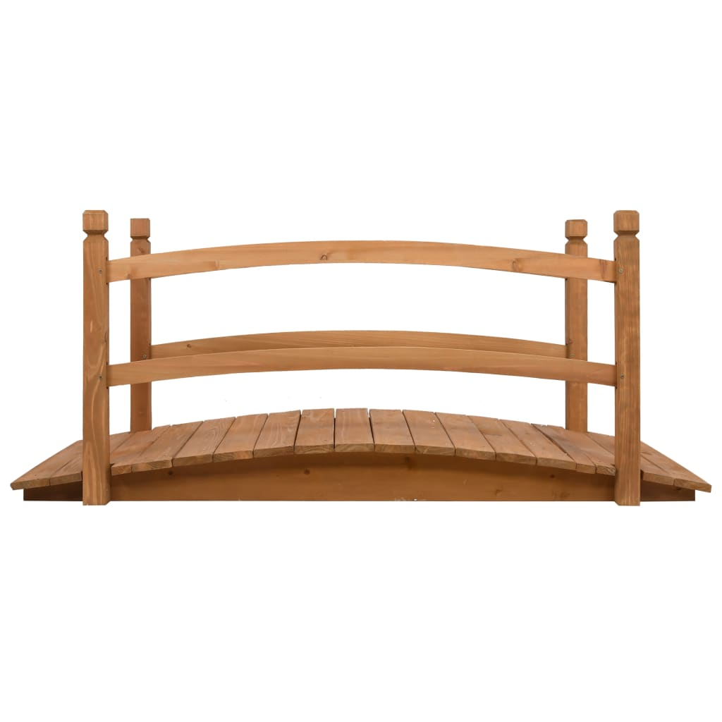 vidaXL Garden Bridge 55.1"x23.6"x23.6" Solid Firwood