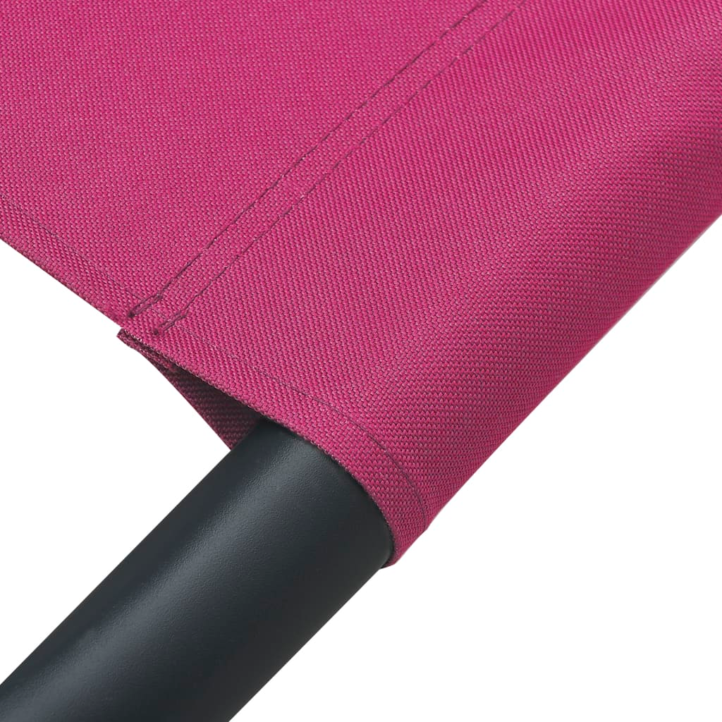 vidaXL Patio Lounge Bed Fabric Pink