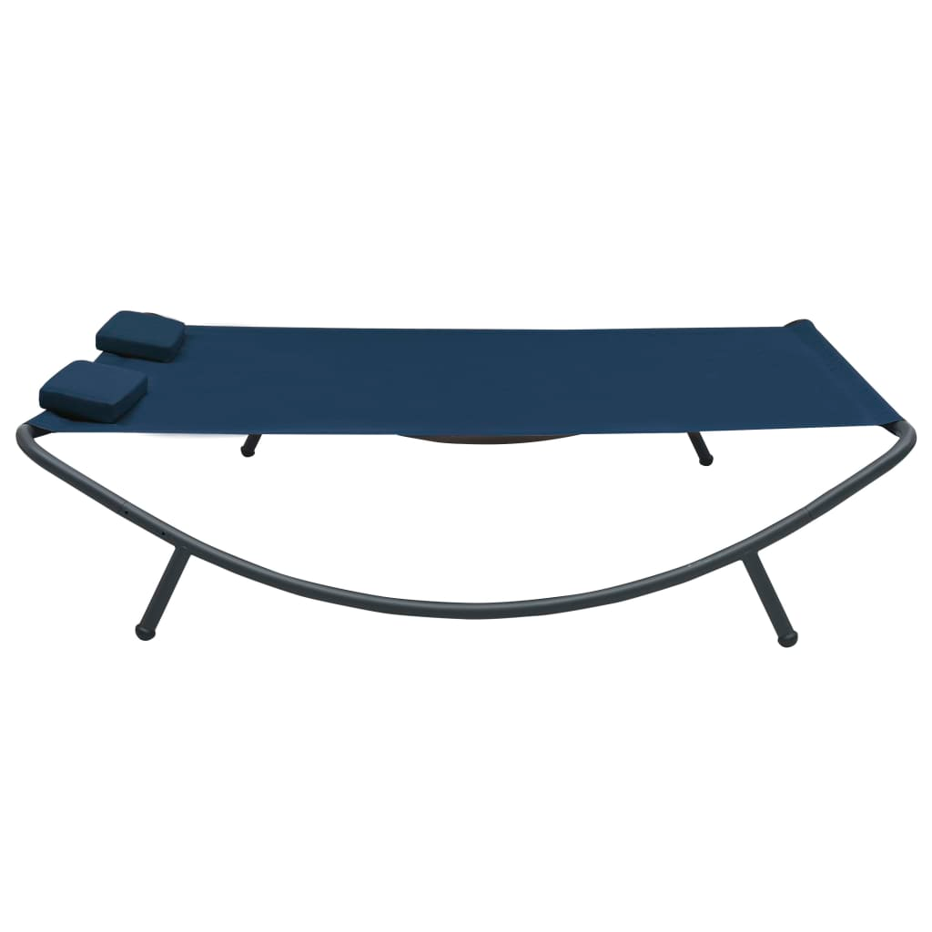 vidaXL Patio Lounge Bed Fabric Blue