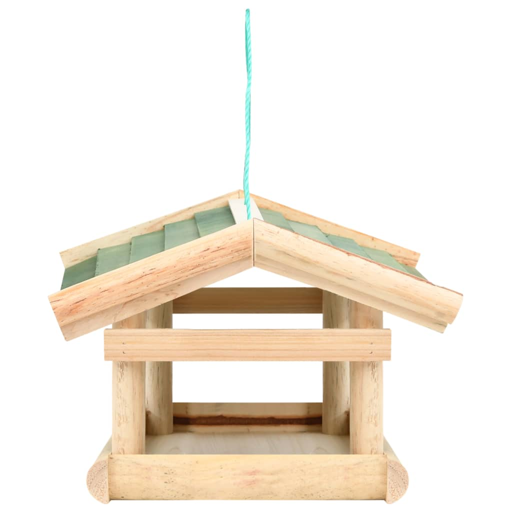 vidaXL Bird Feeder Solid Wood 13.8"x11.6"x8.3"