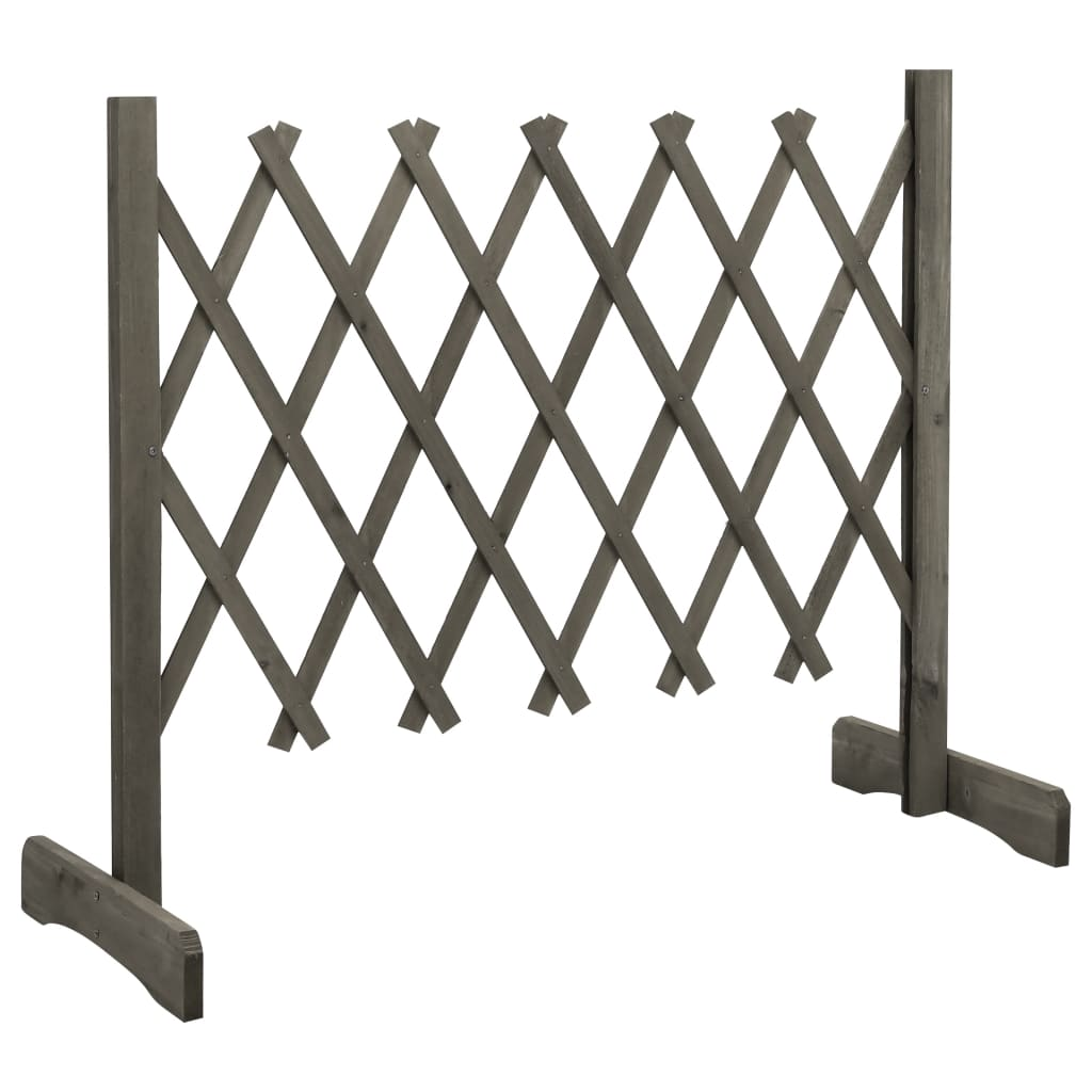 vidaXL Garden Trellis Fence Gray 47.2"x23.6" Solid Firwood