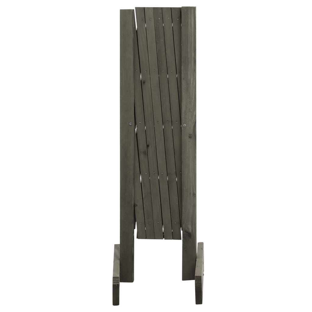 vidaXL Garden Trellis Fence Gray 47.2"x23.6" Solid Firwood