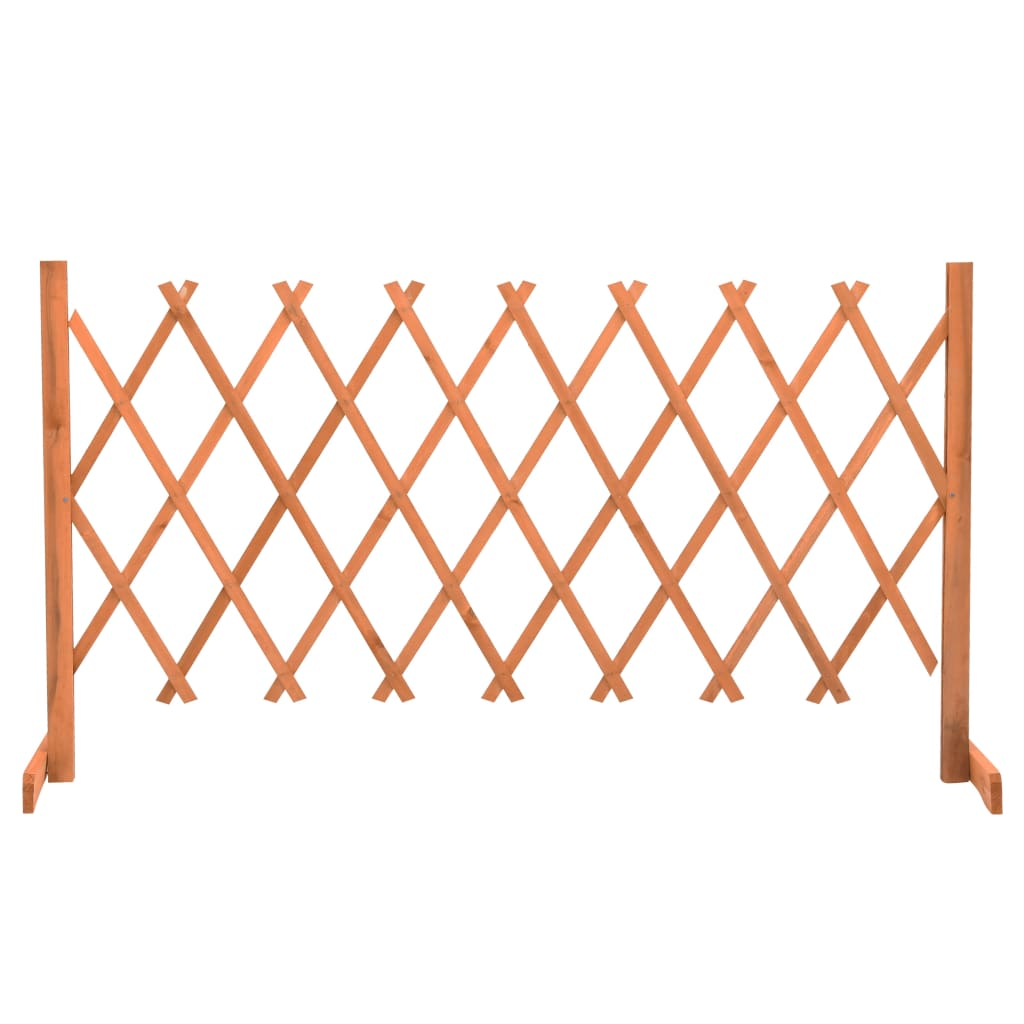 vidaXL Garden Trellis Fence Orange 59.1"x31.5" Solid Firwood