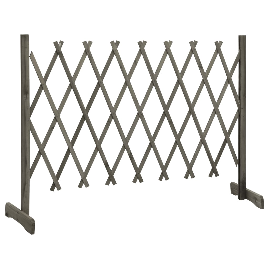 vidaXL Garden Trellis Fence Gray 59.1"x31.5" Solid Firwood