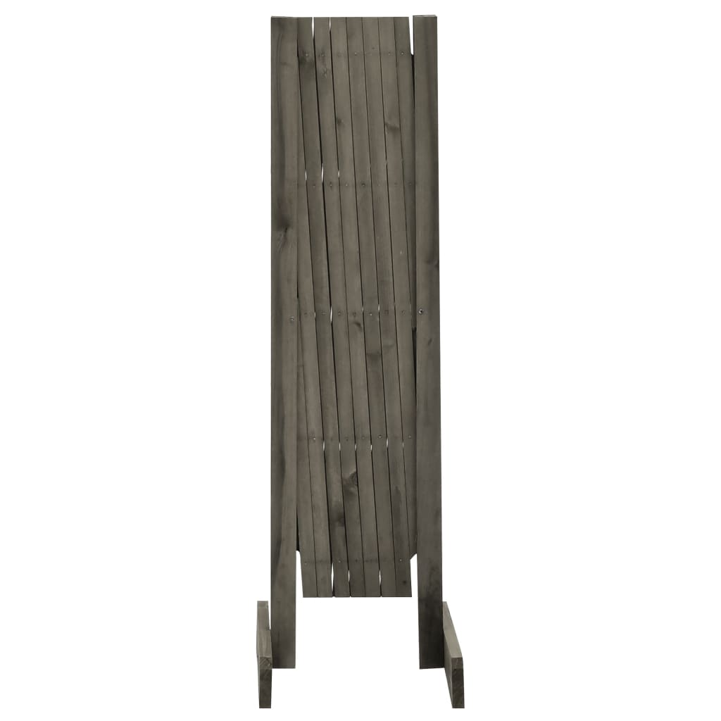 vidaXL Garden Trellis Fence Gray 59.1"x31.5" Solid Firwood