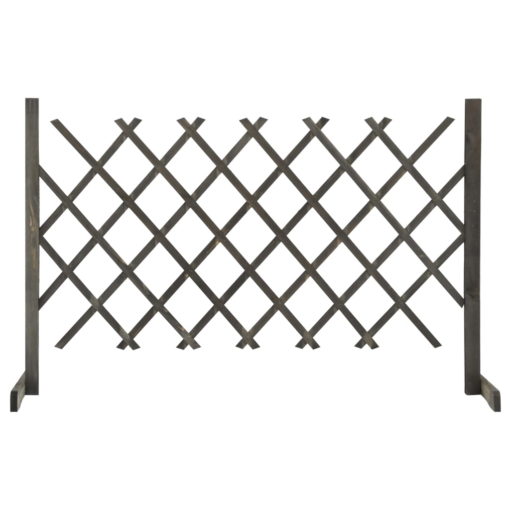 vidaXL Garden Trellis Fence Gray 47.2"x35.4" Solid Firwood