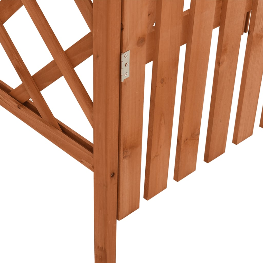 vidaXL Pergola with Gate 45.7"x15.7"x80.3" Solid Firwood